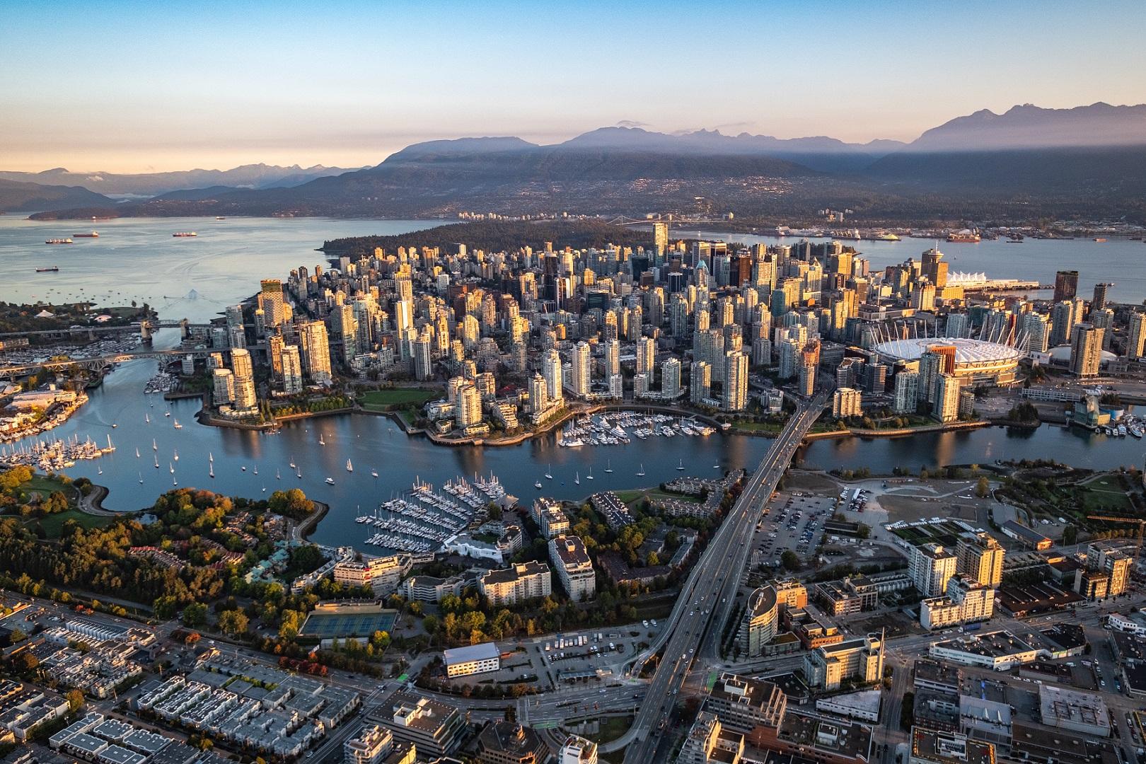 Vancouver downtown aerial view by Albert Normandin