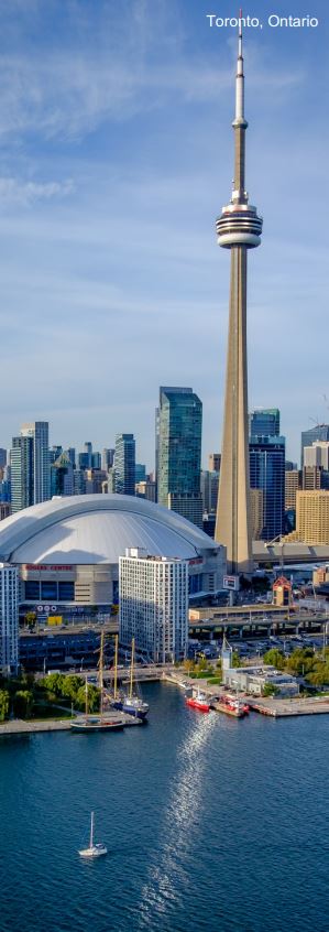 The Toronto, Ontario skyline